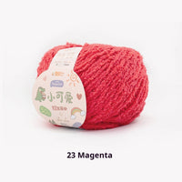 HKM-845843 Hand-Woven Three-Strand Velvet Crochet Yarn - 50g Wool Ball for DIY Crafts
