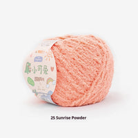 HKM-845843 Hand-Woven Three-Strand Velvet Crochet Yarn - 50g Wool Ball for DIY Crafts