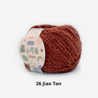 HKM-845843 Hand-Woven Three-Strand Velvet Crochet Yarn - 50g Wool Ball for DIY Crafts