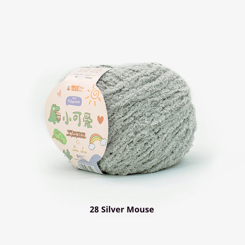 HKM-845843 Hand-Woven Three-Strand Velvet Crochet Yarn - 50g Wool Ball for DIY Crafts