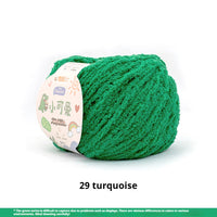 HKM-845843 Hand-Woven Three-Strand Velvet Crochet Yarn - 50g Wool Ball for DIY Crafts