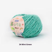HKM-845843 Hand-Woven Three-Strand Velvet Crochet Yarn - 50g Wool Ball for DIY Crafts
