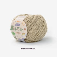 HKM-845843 Hand-Woven Three-Strand Velvet Crochet Yarn - 50g Wool Ball for DIY Crafts