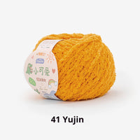 HKM-845843 Hand-Woven Three-Strand Velvet Crochet Yarn - 50g Wool Ball for DIY Crafts