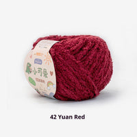 HKM-845843 Hand-Woven Three-Strand Velvet Crochet Yarn - 50g Wool Ball for DIY Crafts