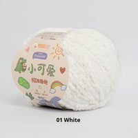 HKM-845843 Hand-Woven Three-Strand Velvet Crochet Yarn - 50g Wool Ball for DIY Crafts