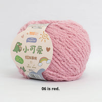 HKM-845843 Hand-Woven Three-Strand Velvet Crochet Yarn - 50g Wool Ball for DIY Crafts