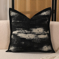 HKM-845971 Color Matching Cotton and Linen Couch Pillow - 45x45cm, New Chinese Style