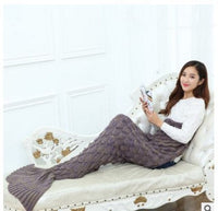 HKM-845971 Cozy Mermaid Tail Blanket in Various Colors - Soft Imitation Cashmere, Perfect for Winter