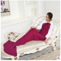 HKM-845971 Cozy Mermaid Tail Blanket in Various Colors - Soft Imitation Cashmere, Perfect for Winter
