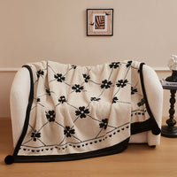 HKM-846163 Multifunctional Black and White Panda Velvet Blanket - Multiple Sizes Available