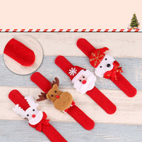 HKM-846291 Christmas Pop Ring Slap Bracelet for Kids - Luminous & Festive Design