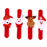 HKM-846291 Christmas Pop Ring Slap Bracelet for Kids - Luminous & Festive Design