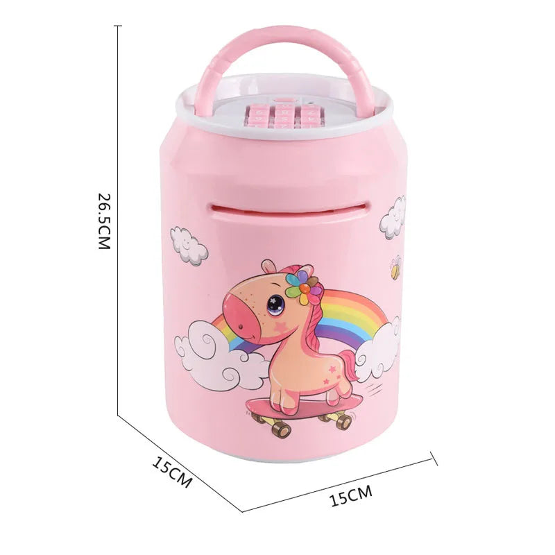 HKM-846419 Electronic Money Safe Box for Kids with Light and Music Features - ATM Style Cash Deposit Toy