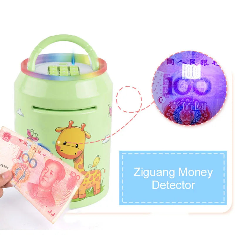 HKM-846419 Electronic Money Safe Box for Kids with Light and Music Features - ATM Style Cash Deposit Toy