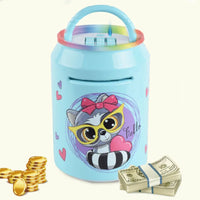 HKM-846419 Electronic Money Safe Box for Kids with Light and Music Features - ATM Style Cash Deposit Toy
