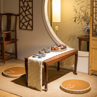 HKM-846547 Zabuton Meditation Chair with Memory Foam Cushion - Japanese Floor Seat Tatami Mat