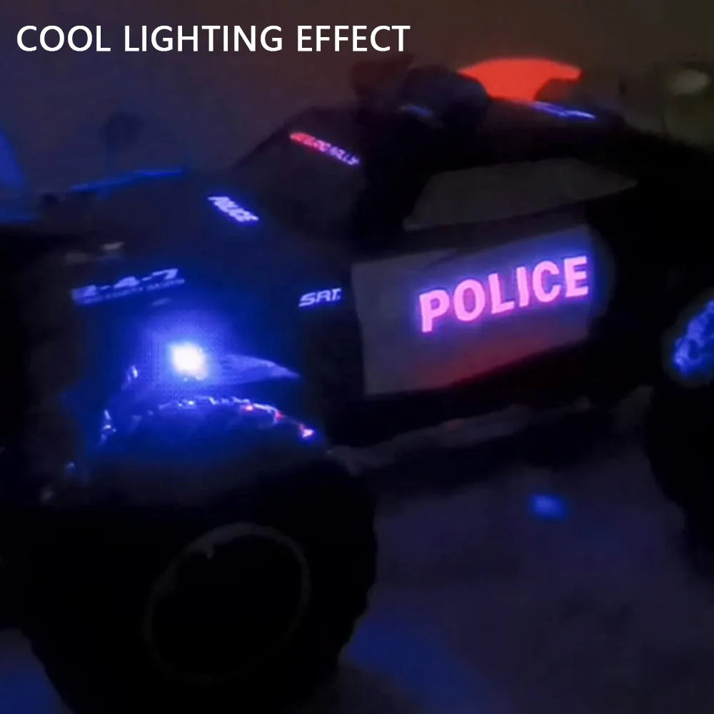HKM-846739 1:8 Scale Remote Control Police Car - 2.4G High-Speed RC Vehicle for Kids Ages 5+ - Ready-to-Go Toy for Indoor and Outdoor Fun