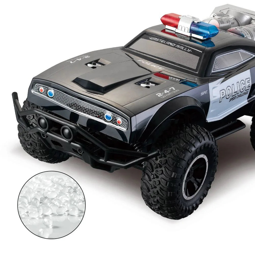 HKM-846739 1:8 Scale Remote Control Police Car - 2.4G High-Speed RC Vehicle for Kids Ages 5+ - Ready-to-Go Toy for Indoor and Outdoor Fun