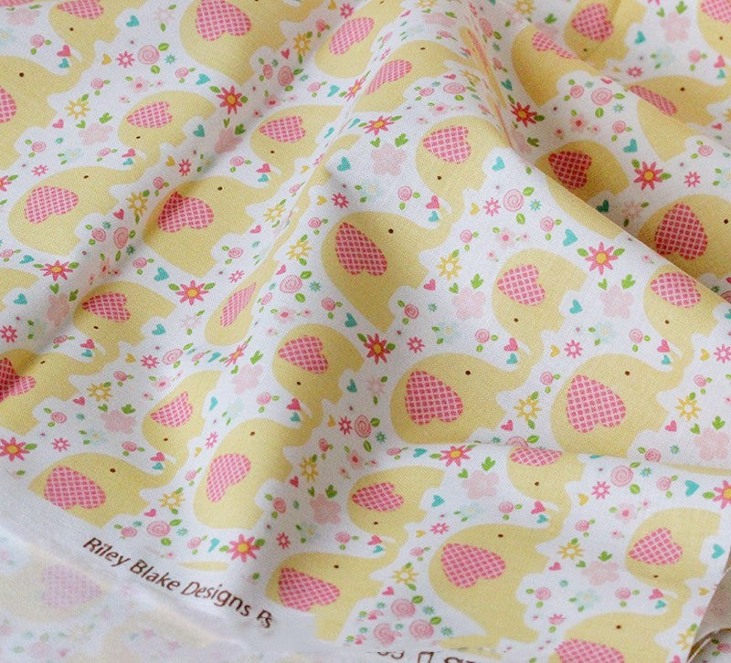 HKM-846995 Candy Color Cotton Cartoon Print Fabric for DIY Handmade Clothing - 45cm x 110cm