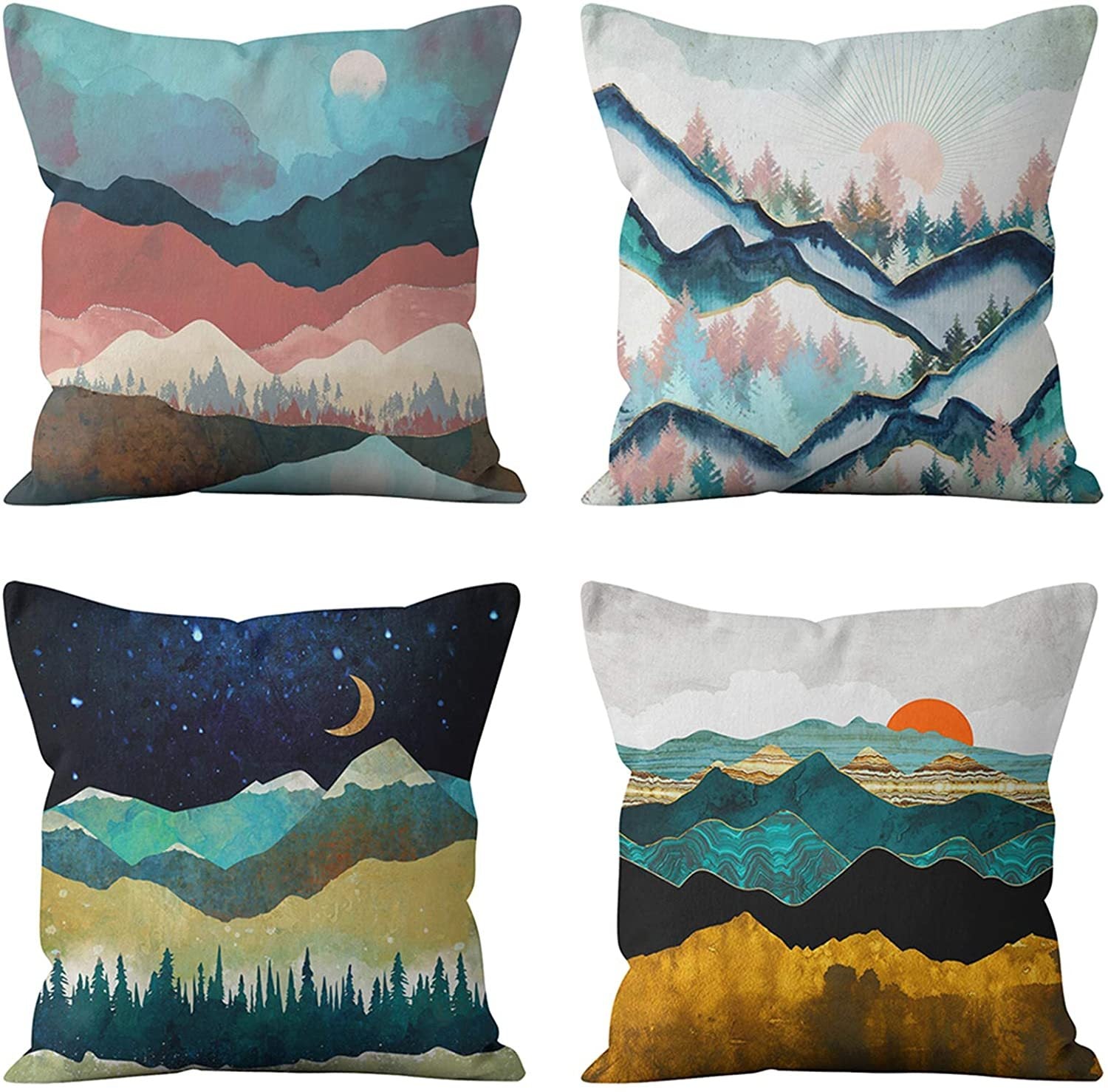 HKM-846995 Flax Linen Cushion Cover Pillow Case - 45x45cm