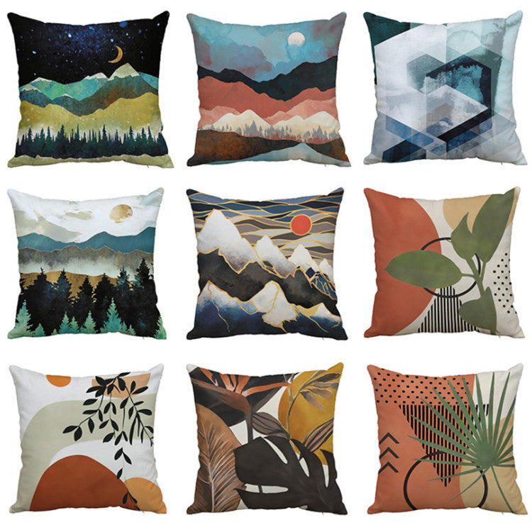 HKM-846995 Flax Linen Cushion Cover Pillow Case - 45x45cm