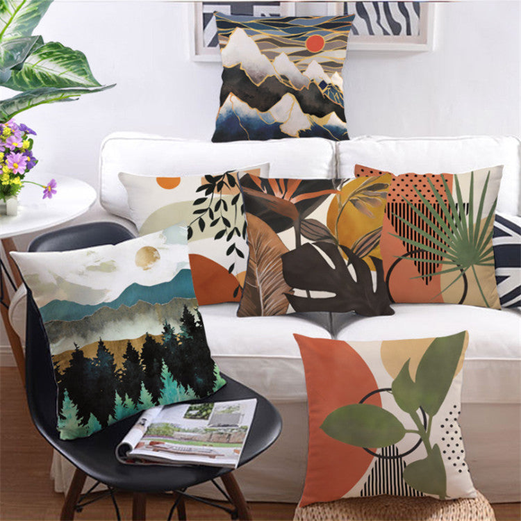 HKM-846995 Flax Linen Cushion Cover Pillow Case - 45x45cm