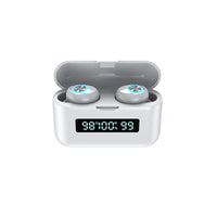 HKM-847059 In-Ear Bluetooth Headset with Touch Control and Battery Display - Black or White