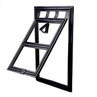 HKM-847315 Controllable Mosquito Screen Window with Dog and Cat Access, Black and White, 29CM x 24CM x 1.5CM