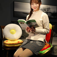 HKM-847379 Cartoon-Themed Soft Cushion - Thickened Round Stool for Comfort and Fun
