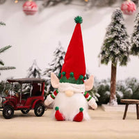 HKM-847443 Luminous Doll Ornaments for Christmas Decoration - Non-Woven Fabric with Light, 33x10x9.5cm