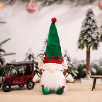 HKM-847443 Luminous Doll Ornaments for Christmas Decoration - Non-Woven Fabric with Light, 33x10x9.5cm