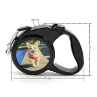 HKM-847507 Automatic Retractable Dog Leash for Small Dogs with Customizable Features and Flat Belt Design