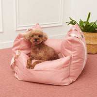 HKM-847507 Waterproof Pet Nest for Dogs and Cats - Pink and Gray, 53x47x44cm