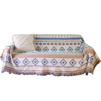 HKM-847635 Geometric Abstraction Sofa Cover - Blended Fabric, 160x220cm, Nordic Design, Dirt-Proof
