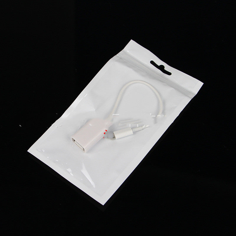HKM-847699 USB A Female to Lightning 8-Pin OTG Adapter Cable for iPhone – 17CM Long, Compatible with iOS 10.2 and 14.3