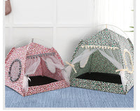 HKM-847827 Cat and Dog Tent with Detachable Net Cover for Easy Cleaning, Comfortable and Portable Size Options Available