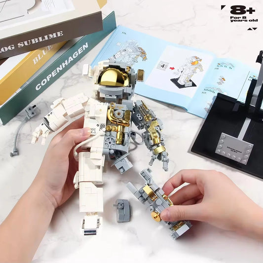 Spaceman Astronaut Building Blocks Set for Creative Learning and Fun