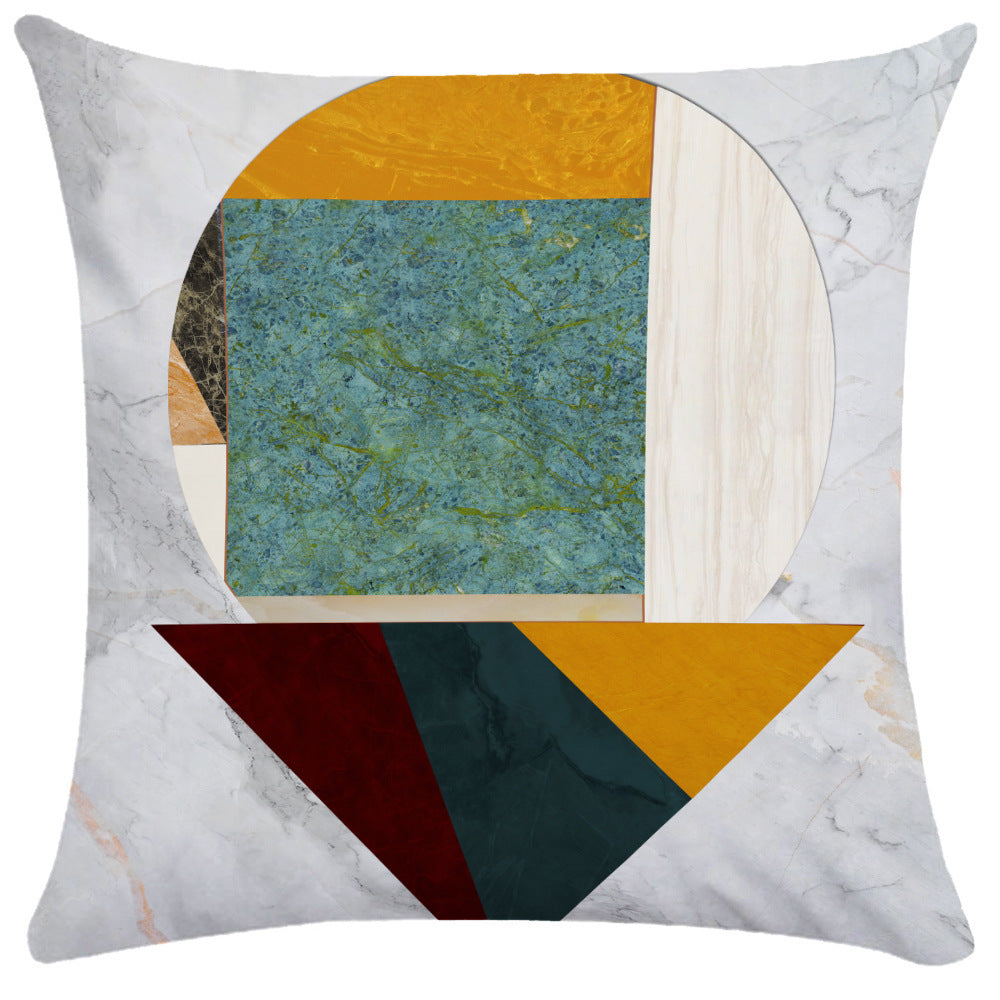 HKM-848147 Geometric Abstract Throw Pillows for Office and Home Furniture - Ultra-flexible Sizes Available