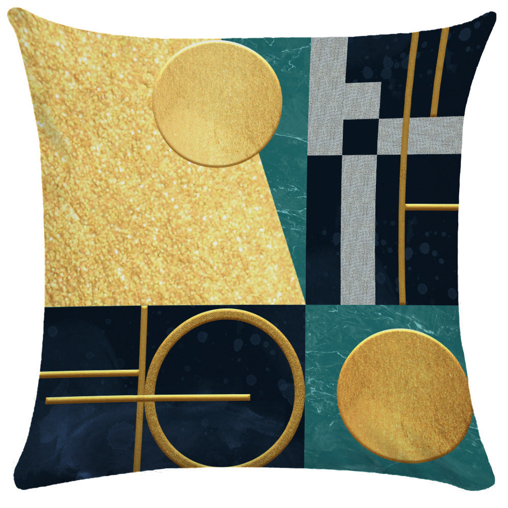 HKM-848147 Geometric Abstract Throw Pillows for Office and Home Furniture - Ultra-flexible Sizes Available