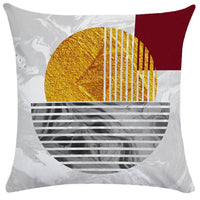 HKM-848147 Geometric Abstract Throw Pillows for Office and Home Furniture - Ultra-flexible Sizes Available