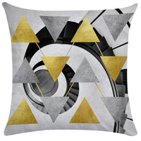 HKM-848147 Geometric Abstract Throw Pillows for Office and Home Furniture - Ultra-flexible Sizes Available