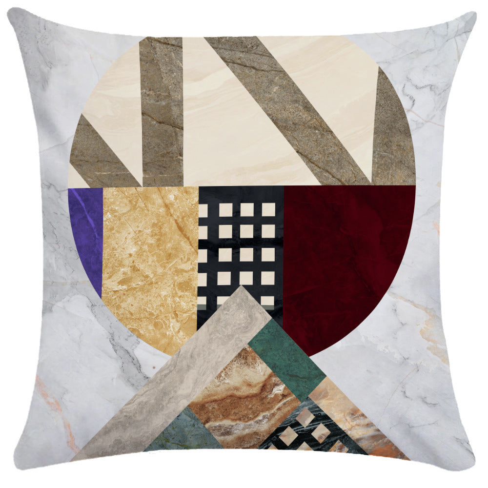 HKM-848147 Geometric Abstract Throw Pillows for Office and Home Furniture - Ultra-flexible Sizes Available