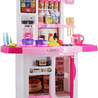 HKM-848147 Kids Kitchen Playset - Pretend Cooking Toys for Girls Age 2-14, ABS Plastic, EPT821993