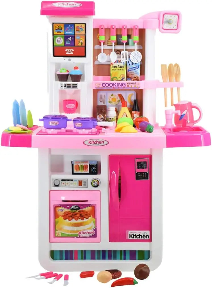KTX-848147 Kids Kitchen Playset - Pretend Cooking Toys for Girls Age 2-14, ABS Plastic, EPT821993