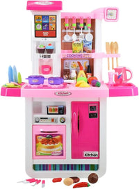 HKM-848147 Kids Kitchen Playset - Pretend Cooking Toys for Girls Age 2-14, ABS Plastic, EPT821993