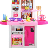 HKM-848147 Kids Kitchen Playset - Pretend Cooking Toys for Girls Age 2-14, ABS Plastic, EPT821993