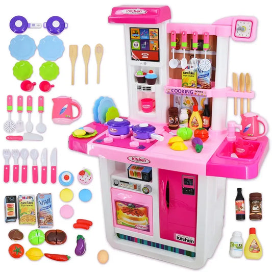 KTX-848147 Kids Kitchen Playset - Pretend Cooking Toys for Girls Age 2-14, ABS Plastic, EPT821993