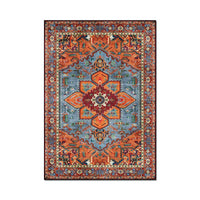 HKM-848531 Geometric Multicolor Polyester Fiber Area Rug for Living Room or Bedroom