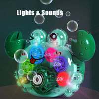 HKM-848723 Crab-Shaped Electric Bubble Machine Toy with Music for Kids 2 Years and Up